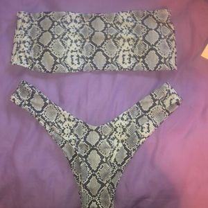 Snakeskin bikini from SHEIN